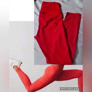 Zyia light n tight red chill leggings. Small (4). Very compressive.